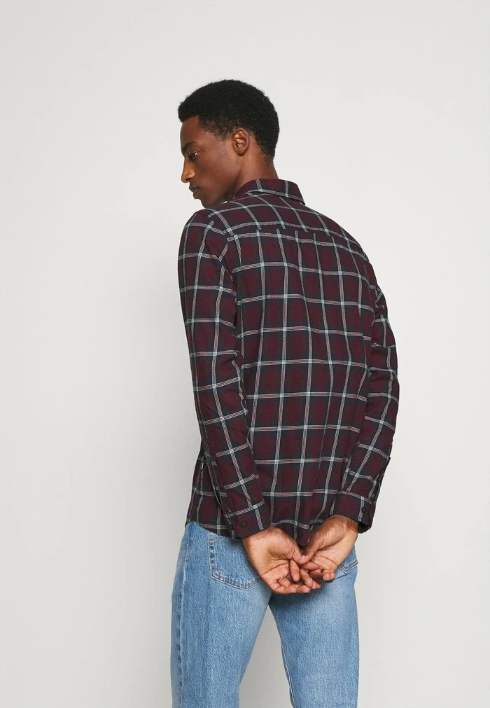 Budget 🧨 Selected Homme SLHSLIMTRENT 👚 SHIRT CHECK - Chemise - Bordeaux ❤️ 3 Budget 🧨 Selected Homme SLHSLIMTRENT 👚 SHIRT CHECK - Chemise - Bordeaux ❤️ – Image 3