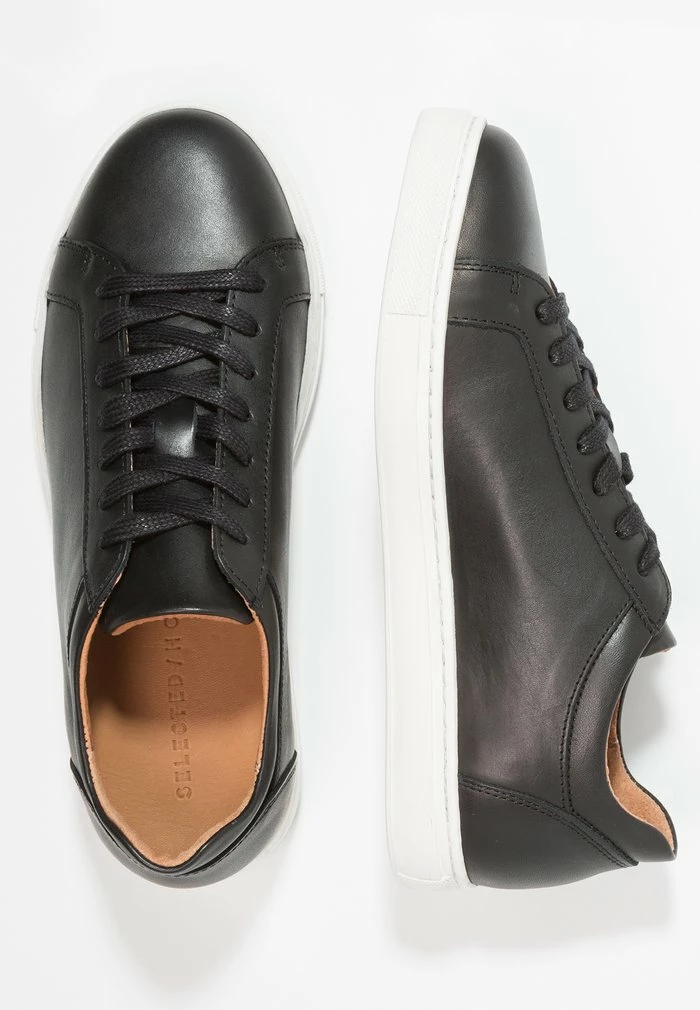 Meilleure vente 🔔 Selected Homme Baskets Basses - Black 💯 2 Meilleure vente 🔔 Selected Homme Baskets Basses - Black 💯 – Image 2