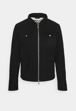 Bon marché 💯 Selected Homme SLHICONIC - Veste En Cuir - Black 😉 -Selected Homme Soldes Boutique 0208c9f84bd3454eab79ce8bdefeb1d6