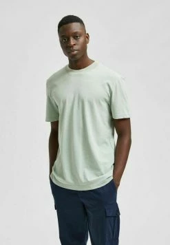 Acheter 🥰 Selected Homme SLHRELAXCOLMAN O NECK - T-shirt Basique - Desert Sage ❤️