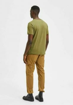 Nouveau 🥰 Selected Homme T-shirt Basique - Winter Moss 🎁 -Selected Homme Soldes Boutique 03fbbd9db46b4749b746a9590f9a827a