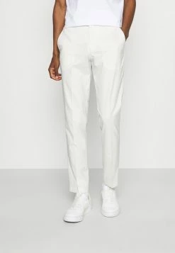 Grosses soldes 🧨 Selected Homme SLHSLIM MYLOLOGAN - Pantalon Classique - Egret 🎁