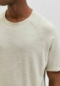 Le moins cher 😉 Selected Homme T-shirt Basique - Egret 🔥 -Selected Homme Soldes Boutique 05b8c296c1cc41cf9ea367c482b48a91