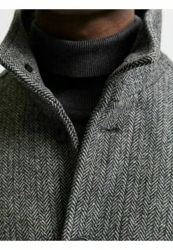 Meilleure vente ⭐ Selected Homme Manteau Court - Grey 💯 -Selected Homme Soldes Boutique 06d2ccb2a8544392a9c9dc9626fa58da