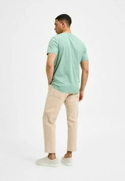 Nouveau ⭐ Selected Homme SLHNORMAN SS O-NECK S NOOS - T-shirt Basique - Granite Green 🌟 -Selected Homme Soldes Boutique 0acea510fac84d72b7a74ca815121574