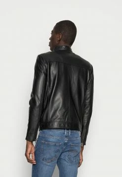 Tout neuf ⌛ Selected Homme CLASSIC JACKET - Veste En Cuir - Black 🥰 -Selected Homme Soldes Boutique 0b117531af6d4cc8b27525e5e839e089