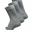 De gros 😀 Selected Homme 3PACK - Chaussettes - Grey ✔️