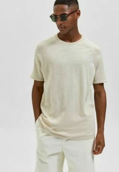 Le moins cher 😉 Selected Homme T-shirt Basique - Egret 🔥 -Selected Homme Soldes Boutique 1072db5bc7ce4e368a89d4ddc798809d