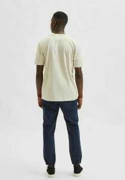 Bon marché 🧨 Selected Homme RUNDHALS - T-shirt Basique - Oatmeal 😉 -Selected Homme Soldes Boutique 11175314be21455eac00d617b4815861