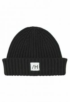De gros ⌛ Selected Homme SLHHENRIK - Bonnet - Black 🔥
