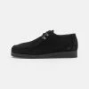 Coupon 🎁 Selected Homme SLHCHRISTOPHER WALLABEE - Chaussures à Lacets - Black 🌟