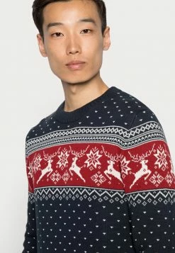 Remise ⌛ Selected Homme SLHNEWDEER CREW NECK - Pullover - Maritime Blue 👏 -Selected Homme Soldes Boutique 15207a6c6c1b4286be93c179d7108ff9