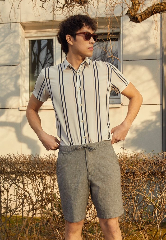 Promo 😀 Selected Homme SLHCOMFORT NEWTON - Short - Black/oatmeal 🤩 6 Promo 😀 Selected Homme SLHCOMFORT NEWTON - Short - Black/oatmeal 🤩 – Image 6