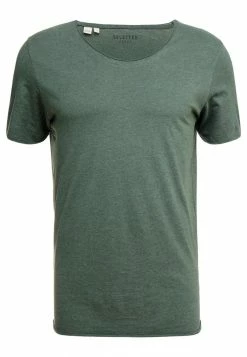 Vente flash 🛒 Selected Homme SLHNEWMERCE O-NECK TEE - T-shirt Basique - Cilantro/melange 💯 -Selected Homme Soldes Boutique 16844c05465f4ba7bc5e833e1b586aa3