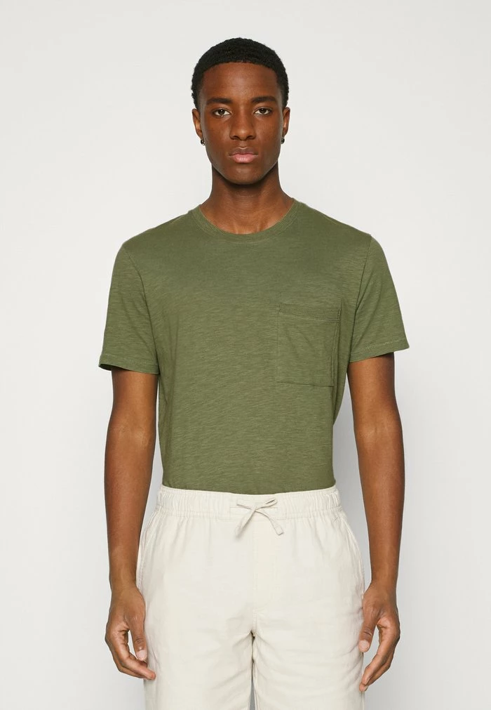 Bon marché ✔️ Selected Homme ROCKFORD TEE - T-shirt Basique - Olivine 🔔 1 Bon marché ✔️ Selected Homme ROCKFORD TEE - T-shirt Basique - Olivine 🔔