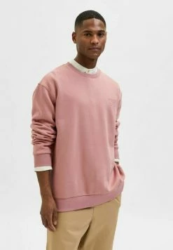 Le moins cher 🤩 Selected Homme RUNDHALS - Pullover - Ash Rose ✨