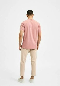 Meilleure affaire ❤️ Selected Homme SLHNORMAN SS O-NECK S NOOS - T-shirt Basique - Ash Rose ❤️ -Selected Homme Soldes Boutique 1a175ec4365f4584b8c5bd515c780028