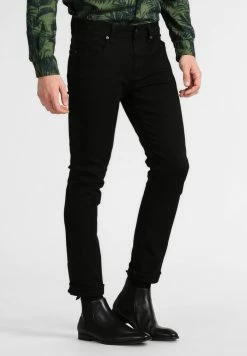 Bon marché 🥰 Selected Homme SHSLIM LEON - Jean Slim - Black 🥰