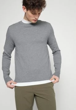 Grosses soldes 😉 Selected Homme SLHBERG CREW NECK - Pullover - Medium Grey Melange ✨ -Selected Homme Soldes Boutique 1ca7f80697734468a09f37b7f99d7a1a