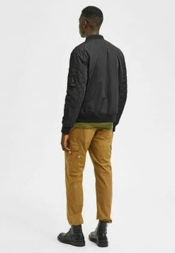 Remise 💯 Selected Homme Blouson Bomber - Black ❤️ -Selected Homme Soldes Boutique 1e68f210d0a541f384f3c094d8d92f03