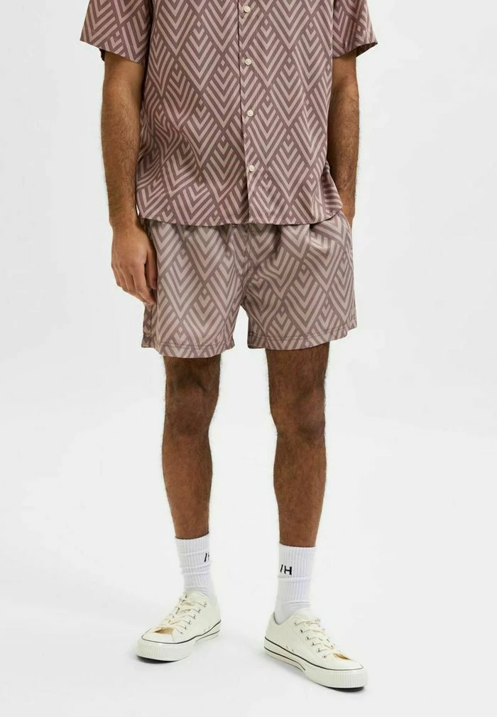 Grosses soldes ⌛ Selected Homme BEDRUKTE - Short De Bain - Twilight Mauve 🔔 1 Grosses soldes ⌛ Selected Homme BEDRUKTE - Short De Bain - Twilight Mauve 🔔