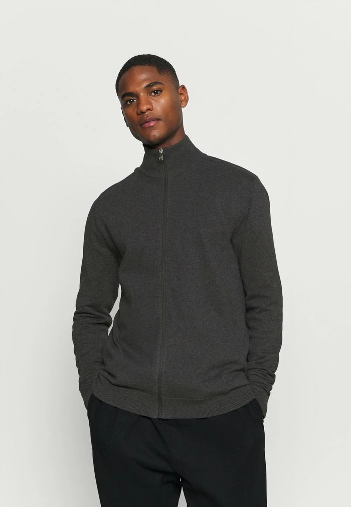 Sortie 🥰 Selected Homme SLHBERG FULL ZIP CARDIGAN - Gilet - Antracit/melange 💯 1 Sortie 🥰 Selected Homme SLHBERG FULL ZIP CARDIGAN - Gilet - Antracit/melange 💯