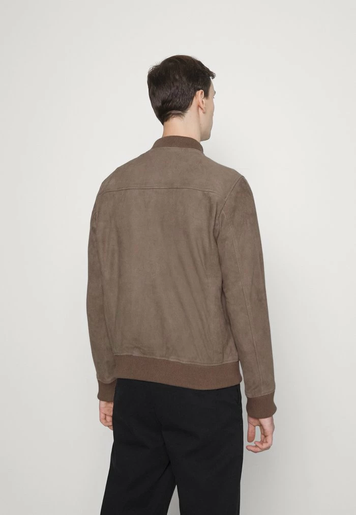 Promo ⭐ Selected Homme ICONIC - Veste En Cuir - Morel 🧨 3 Promo ⭐ Selected Homme ICONIC - Veste En Cuir - Morel 🧨 – Image 3