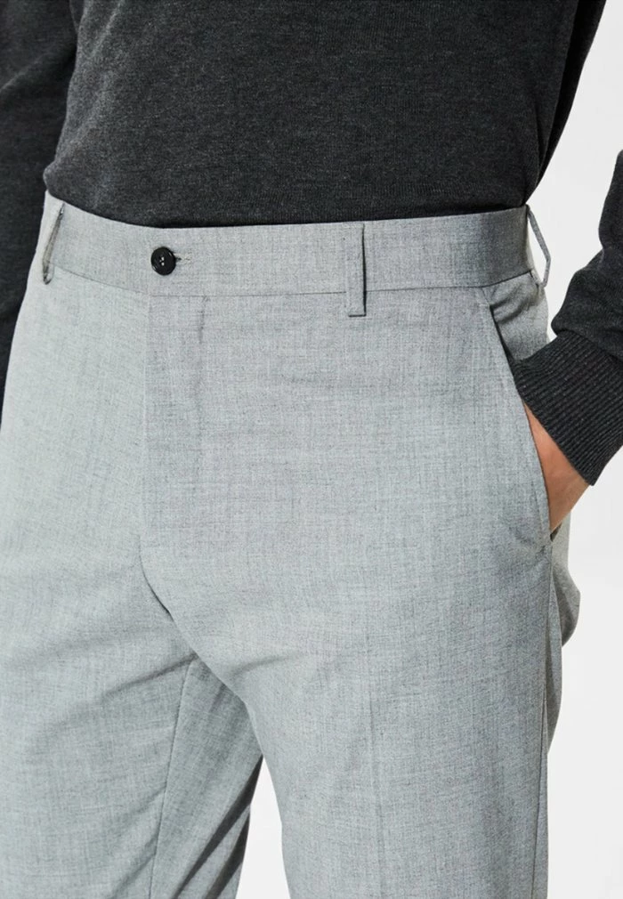 Offres 👍 Selected Homme Pantalon De Costume - Light Grey Melange 😀 4 Offres 👍 Selected Homme Pantalon De Costume - Light Grey Melange 😀 – Image 4