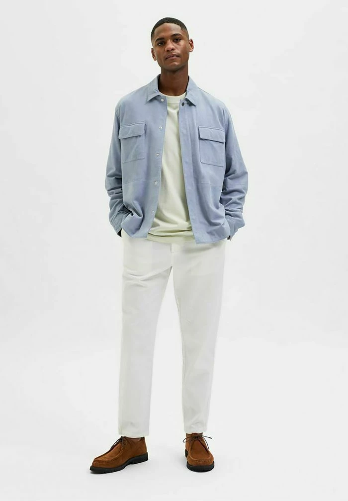 Budget 😀 Selected Homme SHACKET - Veste En Cuir - Blue Fog 👍 2 Budget 😀 Selected Homme SHACKET - Veste En Cuir - Blue Fog 👍 – Image 2