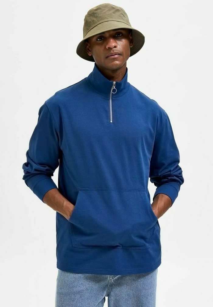 Meilleure vente ✨ Selected Homme Pullover - Estate Blue 🔥 5 Meilleure vente ✨ Selected Homme Pullover - Estate Blue 🔥 – Image 5