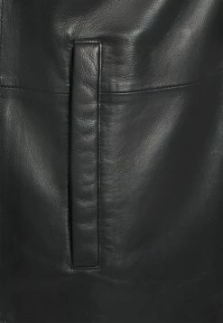 Meilleur prix 🎉 Selected Homme SLHSILVER OVERSHIRT - Veste En Cuir - Black 💯 -Selected Homme Soldes Boutique 272572cf9f3349bcb978de94e9d44668