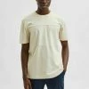 Bon marché 🧨 Selected Homme RUNDHALS - T-shirt Basique - Oatmeal 😉