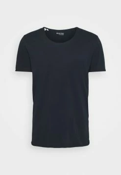 Offres 😍 Selected Homme SLHWYATT O NECK TEE - T-shirt Basique - Navy Blazer 🧨 -Selected Homme Soldes Boutique 2a8fd569238049879a5fa95d9a207a90