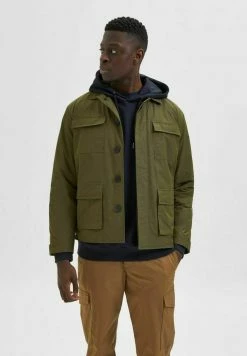 Grosses soldes ⌛ Selected Homme LANGARM - Veste Mi-saison - Winter Moss 😀