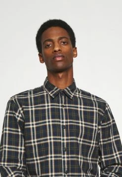 Meilleur prix ❤️ Selected Homme SLHSLIMTRENT 👕 SHIRT CHECK - Chemise - Dark Blue 🧨 -Selected Homme Soldes Boutique 2c8ed184b55b4816aa8285a36e346ab4