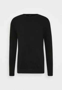 Remise 😉 Selected Homme SLHBERG CREW NECK - Pullover - Black 🥰 -Selected Homme Soldes Boutique 2d46c2f890214d1b9a9487e6d46b3466
