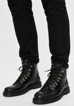 Acheter ❤️ Selected Homme Bottines à Lacets - Black 🛒
