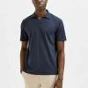 Promo ✔️ Selected Homme KURZÄRMELIGES - Polo - Sky Captain 😍