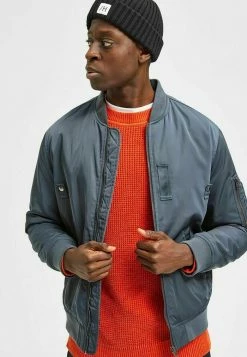 Meilleur prix ⭐ Selected Homme Blouson Bomber - India Ink 🧨 -Selected Homme Soldes Boutique 2f4d12e798684d75b702be9630d0e282