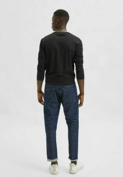 Meilleure affaire 💯 Selected Homme Jean Slim - Dark Blue Denim ⭐ -Selected Homme Soldes Boutique 30403fdaf56a440bbe7136834b248e6c
