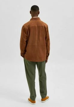 Le moins cher 😀 Selected Homme SHACKET - Veste En Cuir - Friar Brown 🌟 -Selected Homme Soldes Boutique 325ffef7d42e4c3f8b353dc9e5e66507