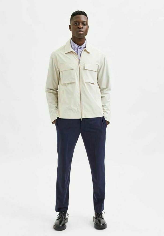 Vente flash ⌛ Selected Homme Veste Légère - Oatmeal ✨ 2 Vente flash ⌛ Selected Homme Veste Légère - Oatmeal ✨ – Image 2