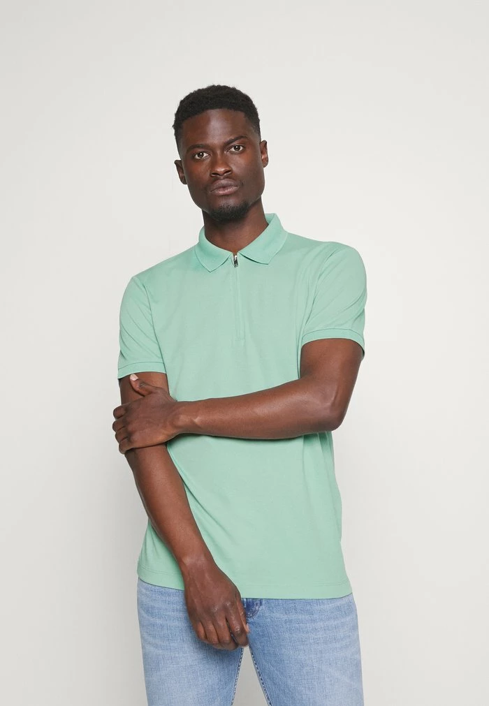 Budget ✔️ Selected Homme SLHFAVE ZIP - Polo - Granite Green 💯 1 Budget ✔️ Selected Homme SLHFAVE ZIP - Polo - Granite Green 💯