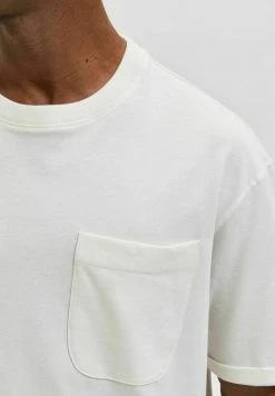 Grosses soldes ⭐ Selected Homme T-shirt Basique - Egret ✔️ -Selected Homme Soldes Boutique 364272bca5204dca8aa3a234738b7800