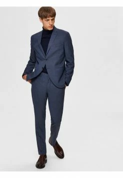Tout neuf 🔥 Selected Homme Pantalon De Costume - Medium Blue Melange 🥰 -Selected Homme Soldes Boutique 36bde13a702145929a3a73e2fb088573