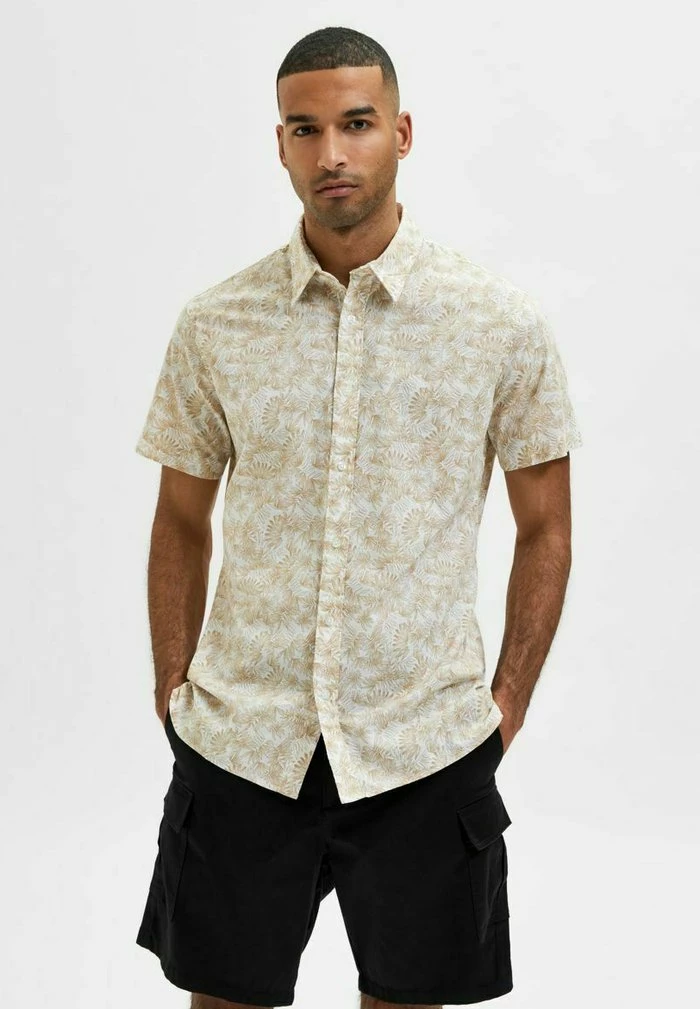 Meilleur prix 👍 Selected Homme FLORAL - Chemise - Oatmeal 🧨 1 Meilleur prix 👍 Selected Homme FLORAL - Chemise - Oatmeal 🧨