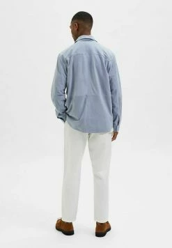 Budget 😀 Selected Homme SHACKET - Veste En Cuir - Blue Fog 👍 7 Budget 😀 Selected Homme SHACKET - Veste En Cuir - Blue Fog 👍 -Selected Homme Soldes Boutique 378908bd474b441aab04fe2b284bb879