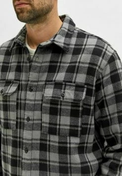 Grosses soldes 🥰 Selected Homme LOOSE FIT - Chemise - Grey 🔥 -Selected Homme Soldes Boutique 38ef229b2b354296a731f7219c8e8c6d
