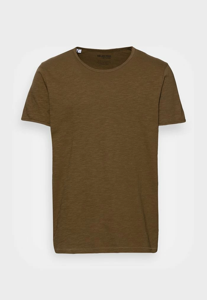 Acheter 🌟 Selected Homme SLHMORGAN O NECK TEE - T-shirt Basique - Dark Olive 👍 4 Acheter 🌟 Selected Homme SLHMORGAN O NECK TEE - T-shirt Basique - Dark Olive 👍 – Image 4