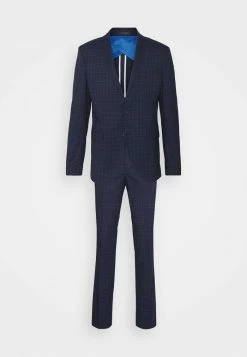 Budget ⌛ Selected Homme SLHSLIM KYLELOGAN SET - Costume - Navy Blue/light Blue 🧨 -Selected Homme Soldes Boutique 3b7658342075438f8f57f673b7ea8a17